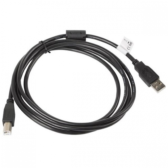 Кабель LANBERG CA-USBA-11CC-0018-BK USB 2.0 AM-BM FERRITE BLACK 1.8M