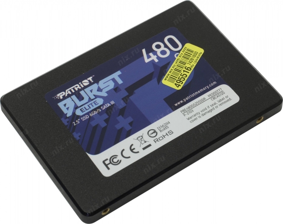 Накопитель SSD 480GB PATRIOT PBE480GS25SSDR (2.5