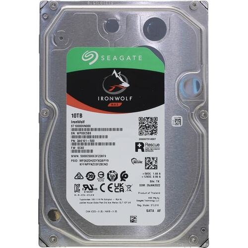 Жесткий диск 10TB SATAIII SEAGATE ST10000VN000 NAS IRONWOLF (3.5