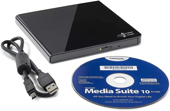 Дисковод внешний DVD-RW LG GP57EB40 (USB, 24x/8x, Black)
