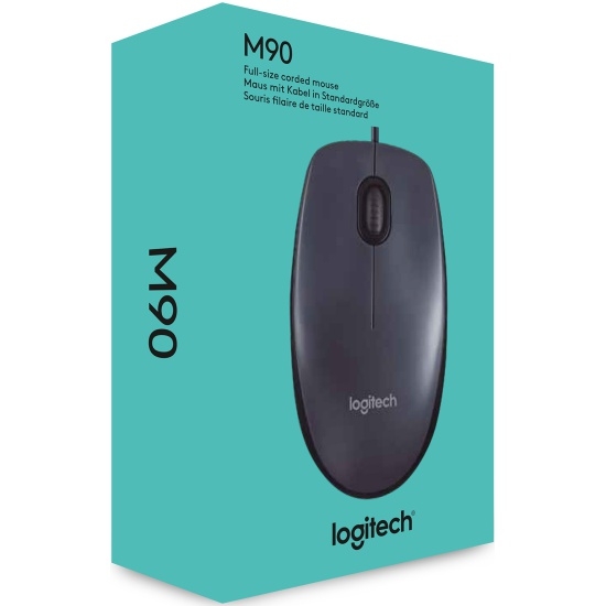 Мышь Logitech M90 (USB, Black/Dark Gray)
