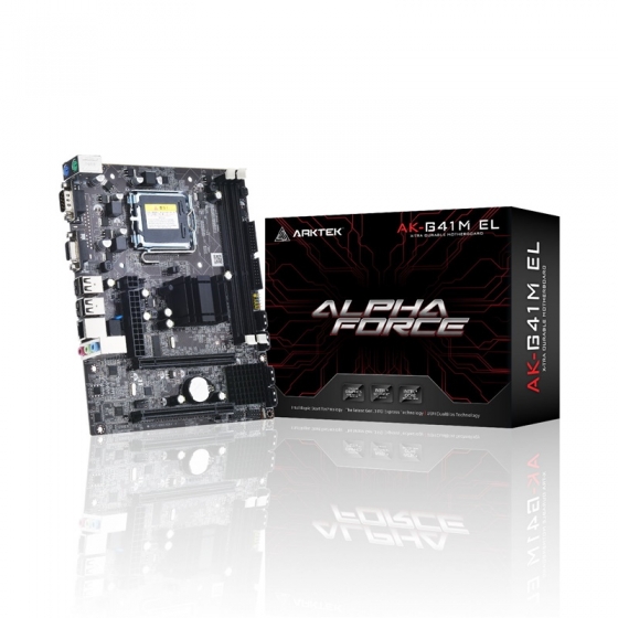 Мат. плата Arktek G41 AK-G41M EL (S-775, G41, VGA, 2DDR3, PCI-E, COM, SATA3, LAN)