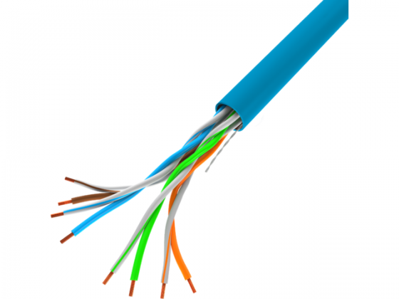 Кабель LANBERG LCU5-10CC-0305-B UTP SOLID BLUE CABLE, CCA, CAT. 5E 305M