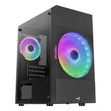 Корпус MidiTower Aerocool ATOMIC Lite-G-BK-V2 WINDOWS w/o black (MidiATX)