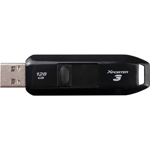 Флешка USB 128GB Patriot PSF128GX3B3U XPORTER 3 Slider (USB 3.2, Black)