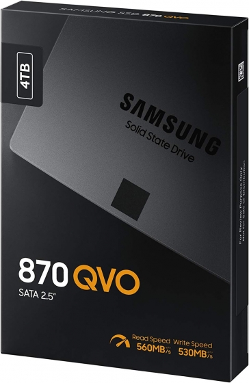 Накопитель SSD 4TB SAMSUNG 870 QVO MZ-77Q4T0BW (2.5