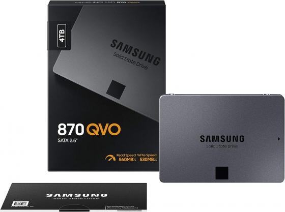 Накопитель SSD 4TB SAMSUNG 870 QVO MZ-77Q4T0BW (2.5