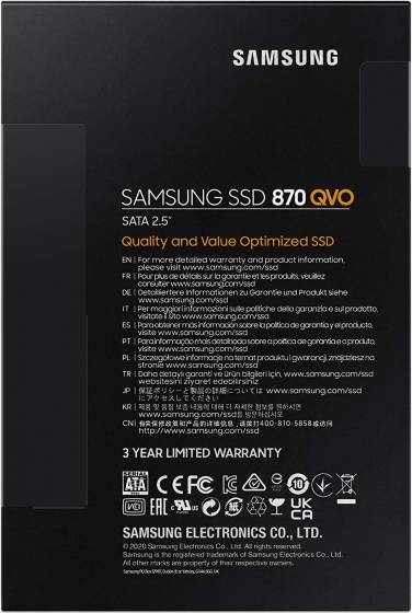 Накопитель SSD 4TB SAMSUNG 870 QVO MZ-77Q4T0BW (2.5