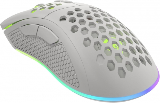 Мышь Genesis NMG-1840 KRYPTON 555, Gaming, White, RGB (8000DPI, USB)
