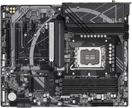 Мат. плата Gigabyte Z790 EAGLE (S-1700, Z790, HDMI, DP, 4xPCI-E, 4DDR5, 3xM.2, 2.5GbLAN)