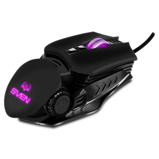 Мышь SVEN RX-G815 Gaming (6+1 keys, 8000DPI, SoftTouch, RGB)