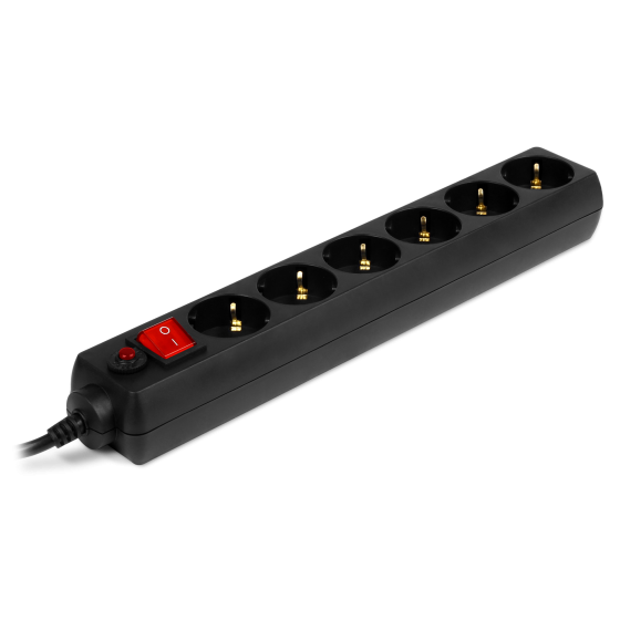 Сетевой фильтр SVEN Optima 6 5.0 (6 Euro Sockets, 5.0m, Black, 2300W)