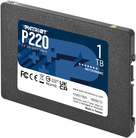 Накопитель SSD 1TB PATRIOT P220S1TB25 P220 (2.5