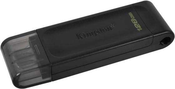 Флешка USB 128GB Kingston DataTraveler 70 (USB-C, Black)