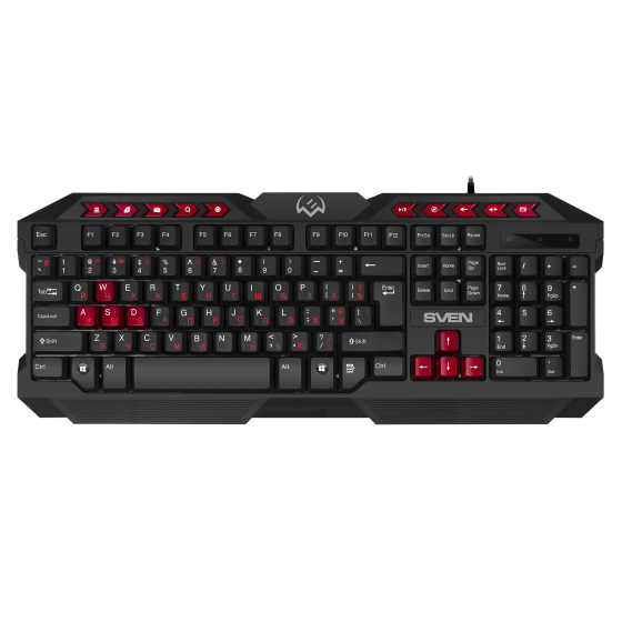 Клавиатура+Мышь+Коврик SVEN GS-9200 Gaming (2400DPI, Black, USB)