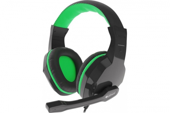 Наушники с микрофоном Genesis NSG-1435 ARGON 100 Black-Green, Gaming (Mini-Jack)