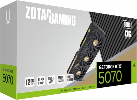 Видеокарта 12GB Zotac GeForce RTX5070 Twin Edge (28000MHz, GDDR7, 192bit, HDMI/3xDP)