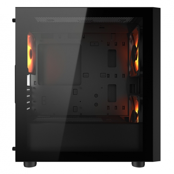 Корпус MiniTower Cougar Uniface Mini RGB w/o black (MidiATX)