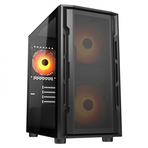 Корпус MiniTower Cougar Uniface Mini RGB w/o black (MidiATX)