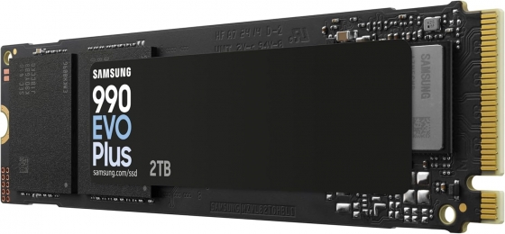 Накопитель SSD M.2 2TB SAMSUNG MZ-V9S2T0BW 990 EVO Plus (M.2 2280, PCI-E x 5, Reading 7250 MB/s, Writing 6300 Mb/s)