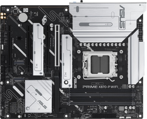 Мат. плата ASUS PRIME X870-P WIFI (S-AM5, X870, HDMI, 1xPCI-E 5.0, 3xPCI-E 4.0, 4xDDR5, SATAIII RAID, PCI, BT5.4, 2.5GbLAN)