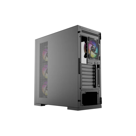 Корпус MidiTower XYZ TITANIUM MESH Black (w/o PSU, Side TG, 4x Integrated A-RGB Fans, X-CS-TITANIUMMESH-B)