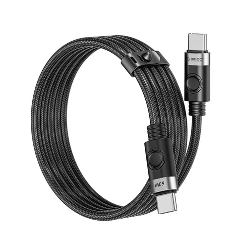 Кабель Orico CDX-60CC-BK-BP (USB-C to USB-C, up to 60W, up to 480Mbps, 1.0m, Black)