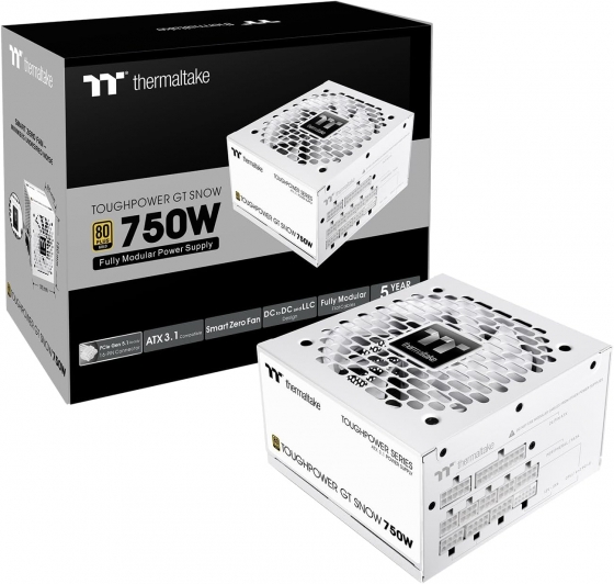 Блок питания 750W Thermaltake Toughpower GT Snow Gen.5 80+ Gold (ATX3.1) Блок питания 750W Thermaltake Toughpower GT Snow Gen.5 80+ Gold (ATX3.1)
