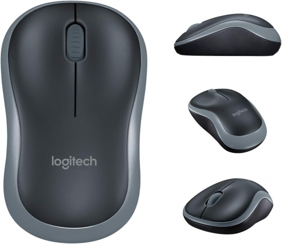 Клавиатура+Мышь беспроводные Logitech MK330 (EN-Layout, Black, USB)