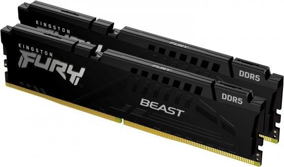 Модуль памяти DIMM 32GB DDR5 Kingston FURY Beast Black KF560C36BBEK2-64 (6000MHz)
