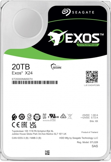 Жесткий диск 20TB SAS Seagate Exos 24 ST20000NM007H (3.5