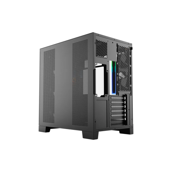 Корпус MidiTower XYZ NEUTRON X 100 Plus Black (w/o PSU, Side TG, Integrated A-RGB Fans, X-CS-NEUTRONX100P-B)