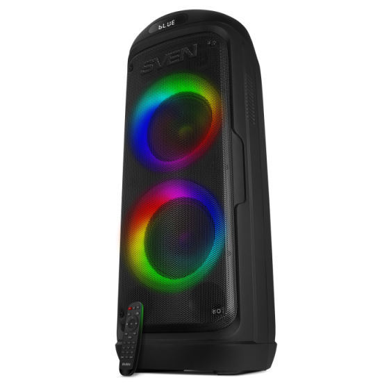 Колонка SVEN PS-770 (100W, TWS, Bluetooth, FM, USB, microSD, LED, 4400mAh)