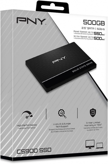 Накопитель SSD 500GB PNY CS900 SSD7CS900-500-RB (2.5