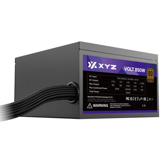 Блок питания 850W XYZ VOLT 80+ Standard (ATX, X-PS-VOLT-PW850E-80) Блок питания 850W XYZ VOLT 80+ Standard (ATX, X-PS-VOLT-PW850E-80)