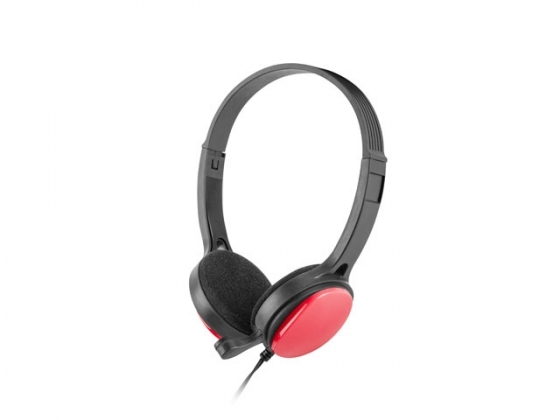 Наушники с микрофоном uGo USL-1222 (With Microphone, Black-Red)