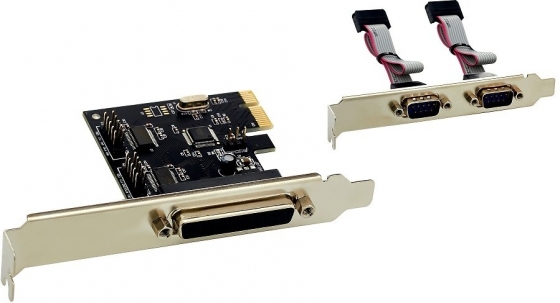 Контроллер ExeGate EXE-303 (PCI-E, 1xLPT DB25, 2xCOM DB9)