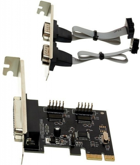 Контроллер ExeGate EXE-303 (PCI-E, 1xLPT DB25, 2xCOM DB9)