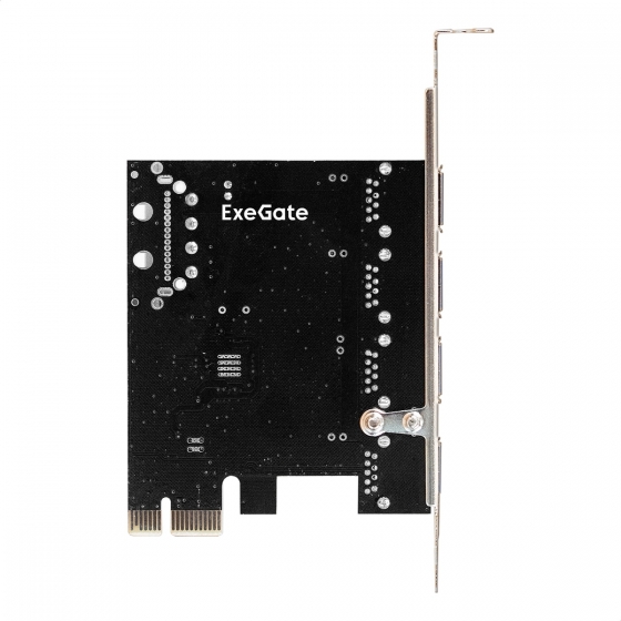 Контроллер ExeGate EXE-314 v2.0 (PCI-E x1 2.0, 4xUSB 3.0 ext, Molex, VL805)