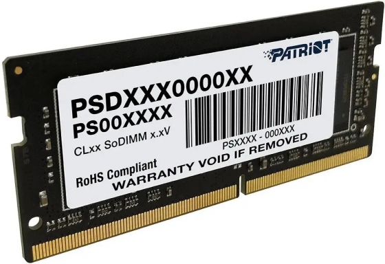 Модуль памяти SODIMM 16GB DDR4 PATRIOT PSD416G32002S (3200MHz) Модуль памяти SODIMM 16GB DDR4 PATRIOT PSD416G32002S (3200MHz)
