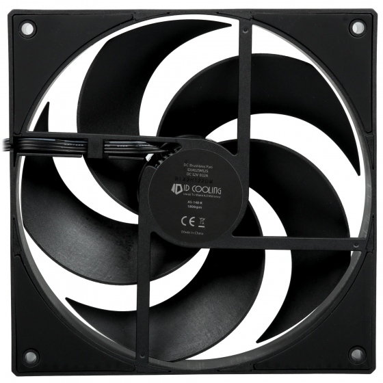 Кулер вентилятор для корпуса ID-Cooling AS-140-K (140x140x25mm, 300-2000rpm, 72.2CFM, 24.9Db, Black) Кулер вентилятор для корпуса ID-Cooling AS-140-K (140x140x25mm, 300-2000rpm, 72.2CFM, 24.9Db, Black)