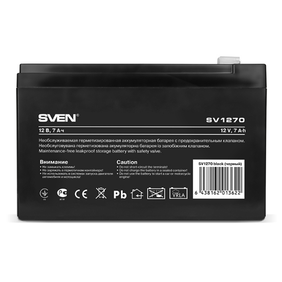 Аккумулятор для ИБП SVEN SV 1270 12V, 7AH