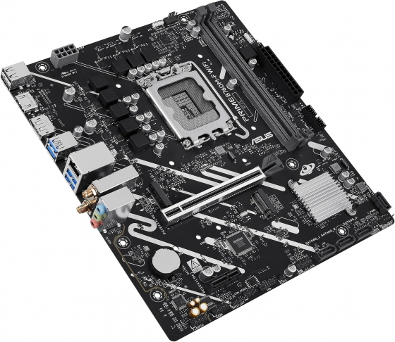 Мат. плата ASUS B760M-F WiFi DDR5 (S-1700, B760, DP, HDMI, 2xPCI-E, 2xDDR5, 2xM.2, SATAIII RAID, SATA3, GbLAN)
