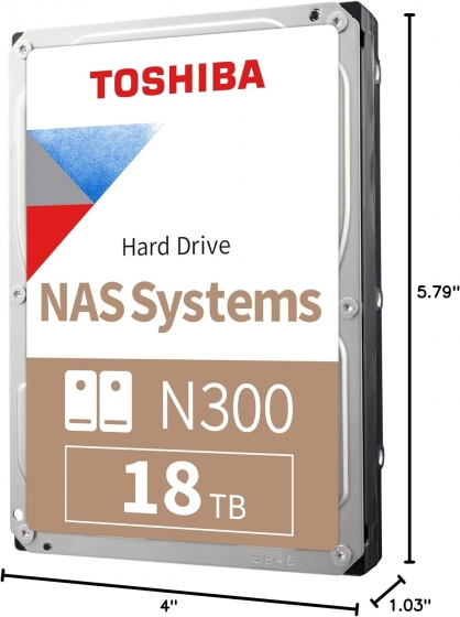 Жесткий диск 18TB SATAIII Toshiba N300 MN11ACA18TS (3.5