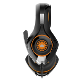 Наушники с микрофоном CrownMicro CMGH-101T (Black/Orange, 3.5mm)