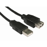 Удлинитель LANBERG CA-USBE-10CC-0050-BK CABLE USB 2.0 AM-AF BLACK 5M