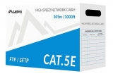 Кабель LANBERG LCU5-10CC-0305-S UTP SOLID GRAY CABLE, CCA, CAT. 5E 305M