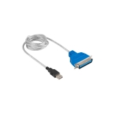 Адаптер LANBERG AD-0028-W USB->LPT 1.4M WHITE
