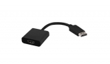 Кабель LANBERG NSK-0415 DISPLAYPORT(M)->HDMI(F) (24+5) DUAL LINK 10cm BLACK