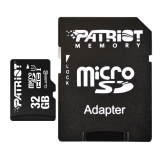 Карта памяти Micro SD Card PATRIOT 32GB PSF32GMDC10 LX Series UHS-I (Class 10)